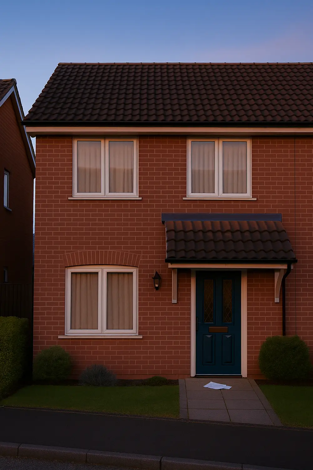 Unattended property with occupants away on holiday